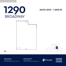 1290 Broadway, Denver, CO for lease Floor Plan- Image 1 of 5