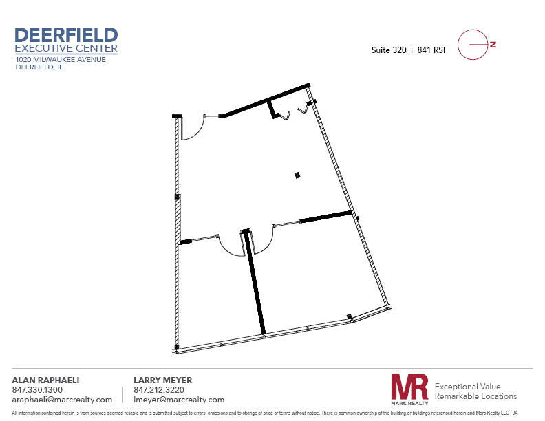 1020 Milwaukee Ave, Deerfield, IL for lease Floor Plan- Image 1 of 3