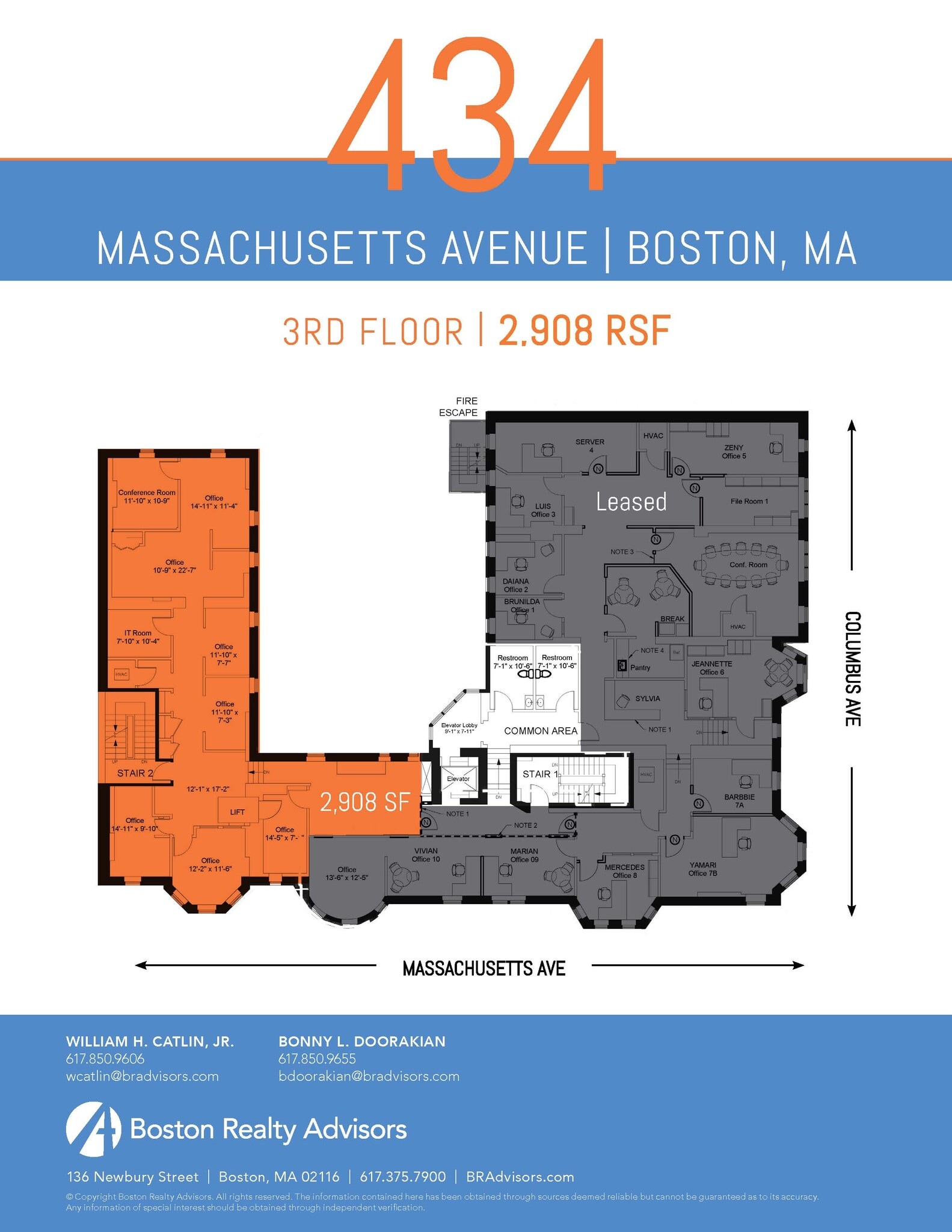 434-440 Massachusetts Ave, Boston, MA for lease Floor Plan- Image 1 of 1