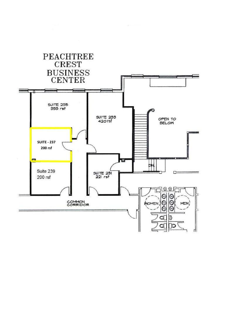 1810 Peachtree Industrial Blvd, Duluth, GA for lease Floor Plan- Image 1 of 1