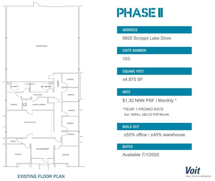 9909 Hibert St, San Diego, CA for lease Floor Plan- Image 1 of 1