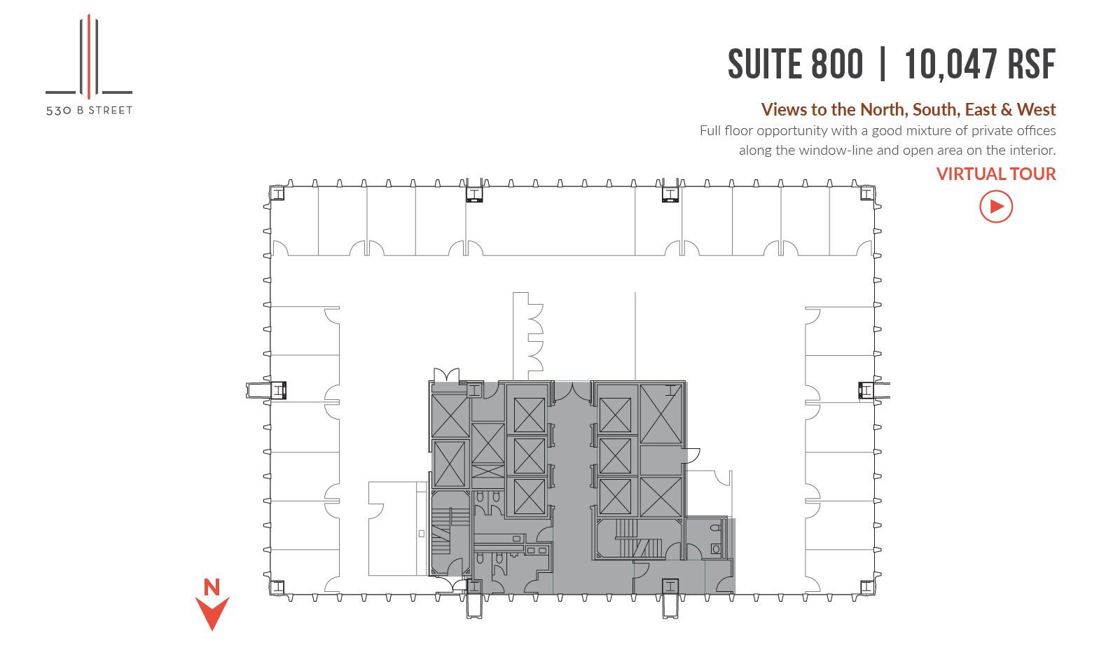 530 B St, San Diego, CA for lease Floor Plan- Image 1 of 1