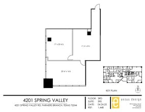 4201 Spring Valley Rd, Dallas, TX for lease Site Plan- Image 1 of 1