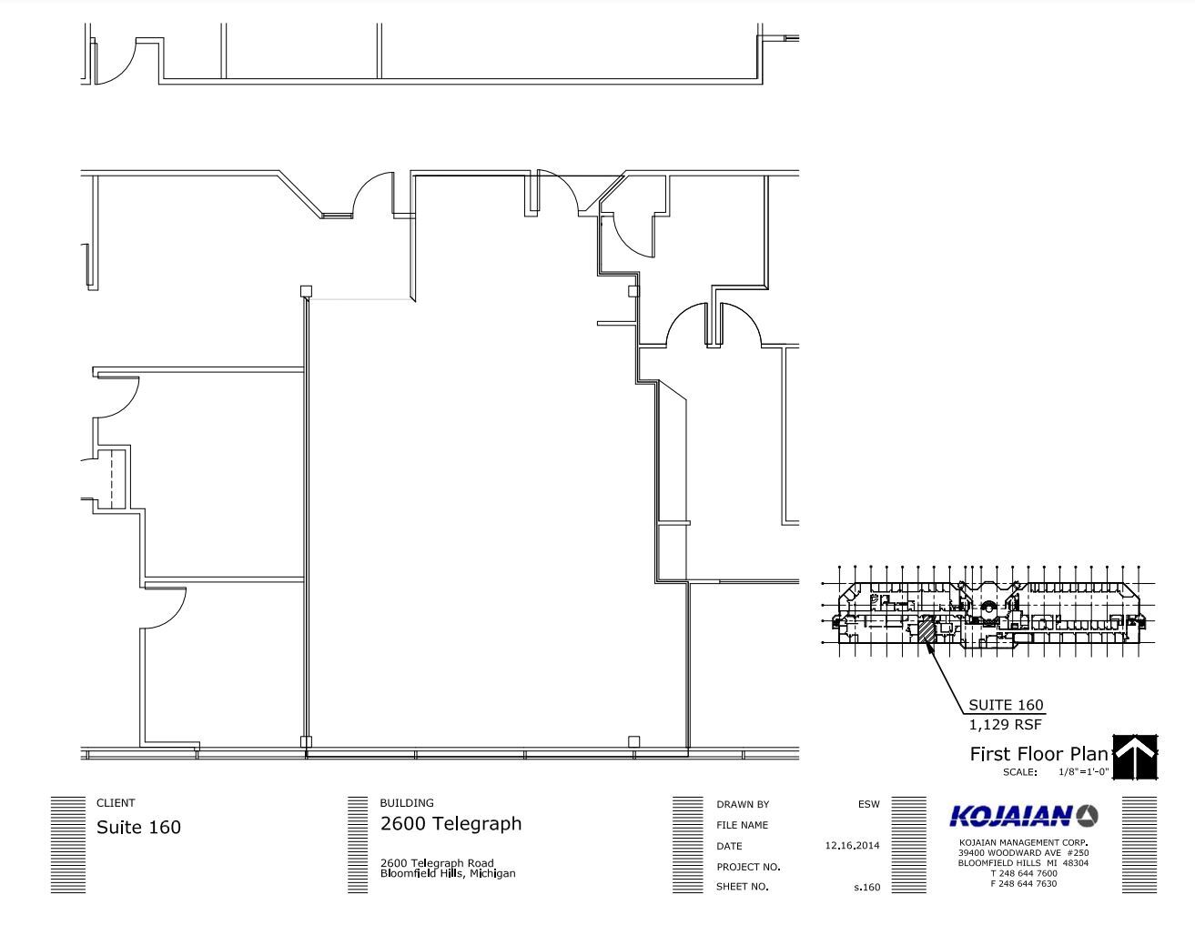 2600 S Telegraph Rd, Bloomfield Hills, MI for lease Floor Plan- Image 1 of 3