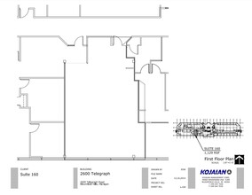 2600 S Telegraph Rd, Bloomfield Hills, MI for lease Floor Plan- Image 1 of 3