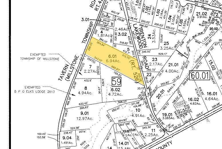 9 Trenton Lakewood Rd, Clarksburg, NJ for lease - Plat Map - Image 3 of 3