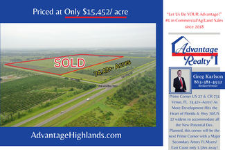 More details for 220 US 27 hwy, Venus, FL - Land for Sale