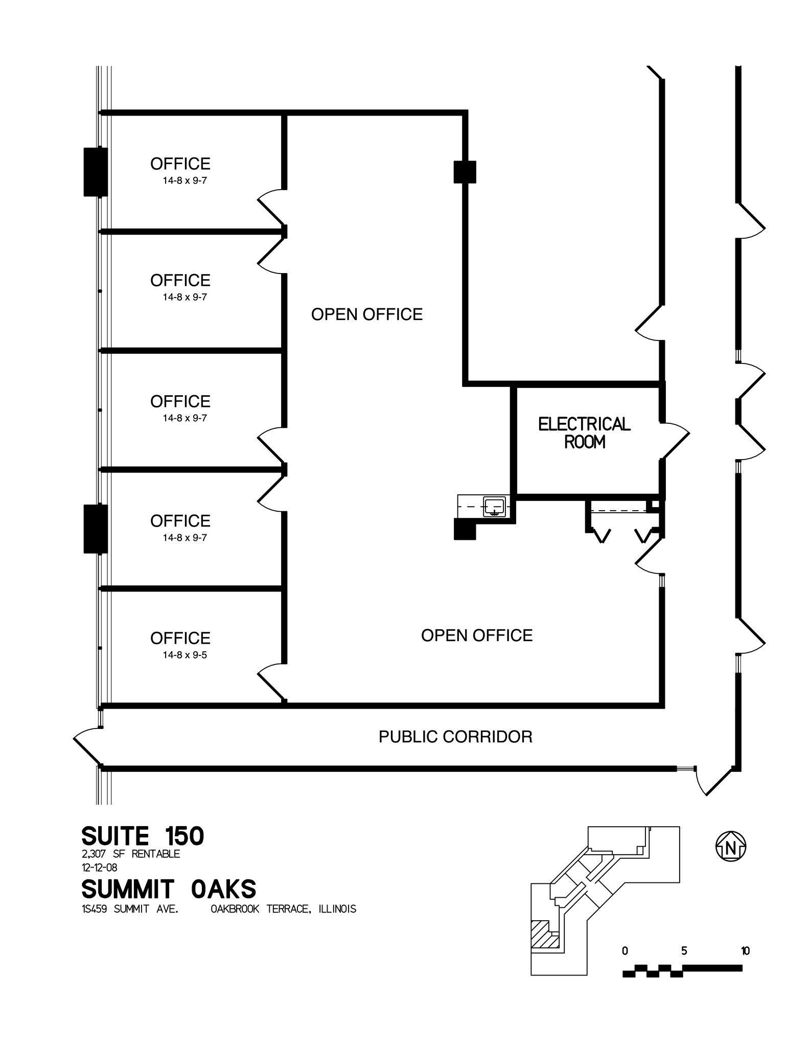 1 S 450 Summit Ave, Oakbrook Terrace, IL for lease Site Plan- Image 1 of 1