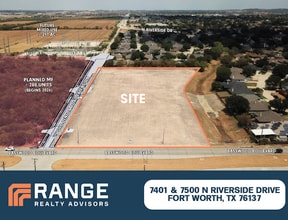 7401 N. Riverside Dr., Fort Worth, TX - AERIAL map view - Image1