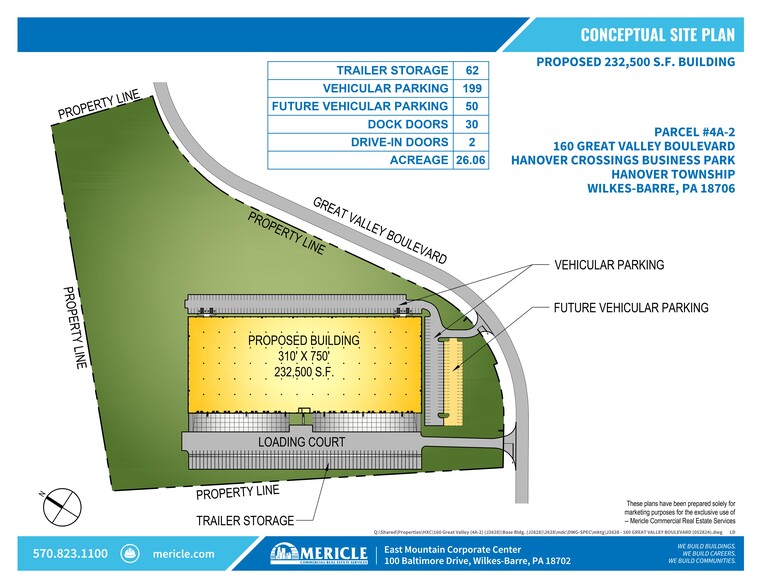 160 Great Valley Blvd, Hanover Township, PA for lease - Site Plan - Image 1 of 2