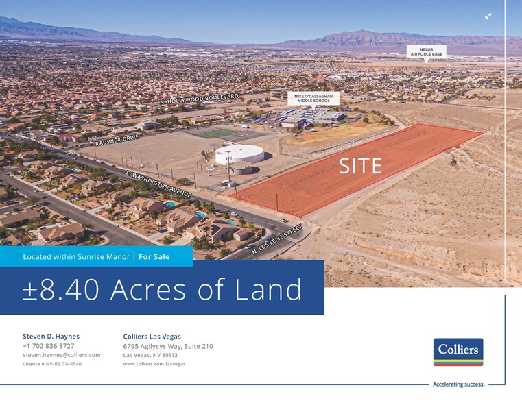 8.40 AC - E. Washington ave, Las Vegas, NV for sale - Primary Photo - Image 1 of 4