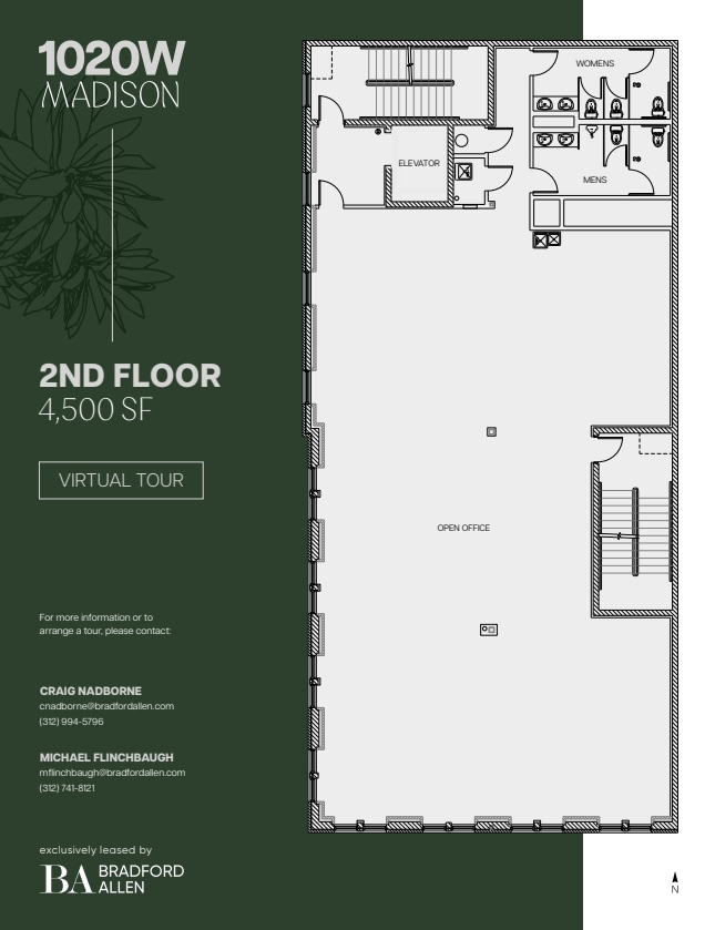 1020 W Madison St, Chicago, IL for lease Floor Plan- Image 1 of 8