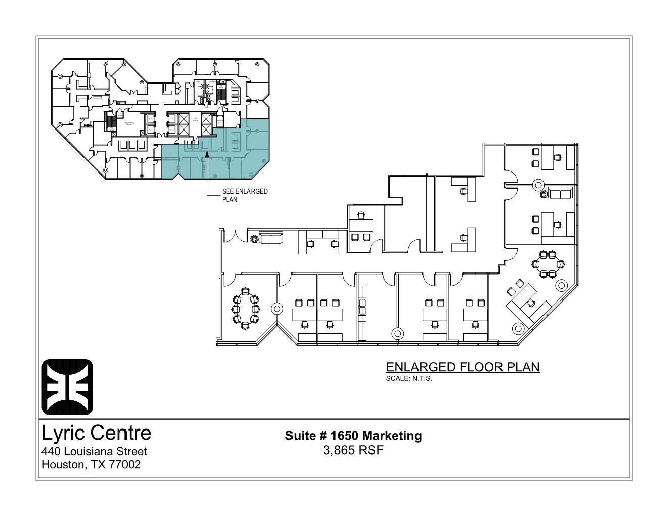 440 Louisiana St, Houston, TX for lease Floor Plan- Image 1 of 2