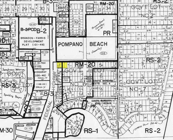 520 S Federal Hwy, Pompano Beach, FL for sale - Plat Map - Image 1 of 1