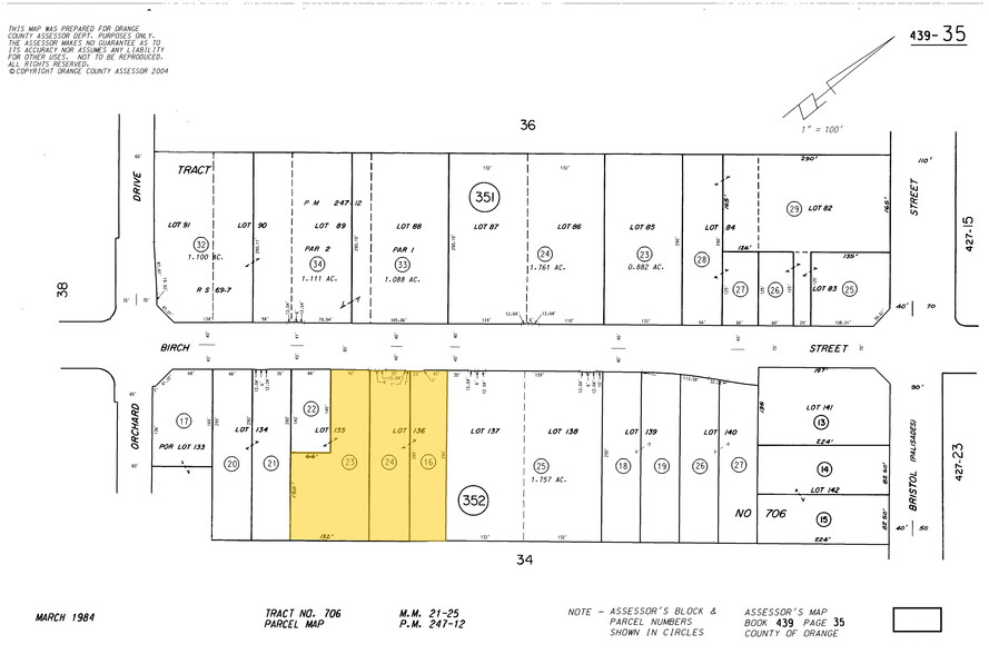 20162 Birch St, Newport Beach, CA for lease - Plat Map - Image 3 of 3