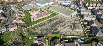 Green Lane Trading Estate, York, NYK - aerial  map view