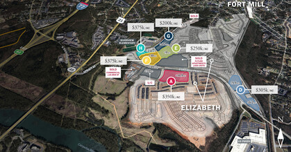 Fort Mill Pkwy, Fort Mill, SC - aerial  map view