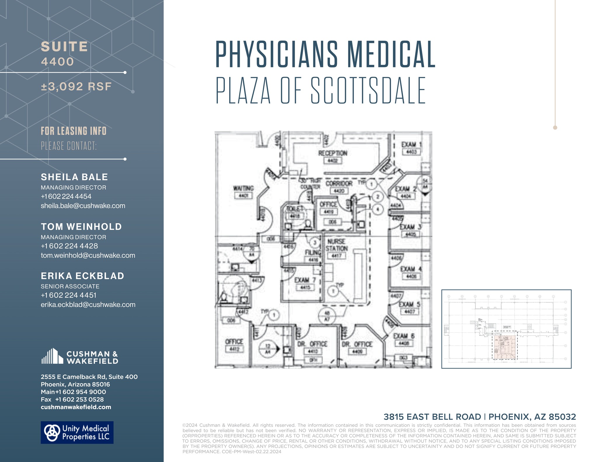 3815 E Bell Rd, Phoenix, AZ for lease Site Plan- Image 1 of 1