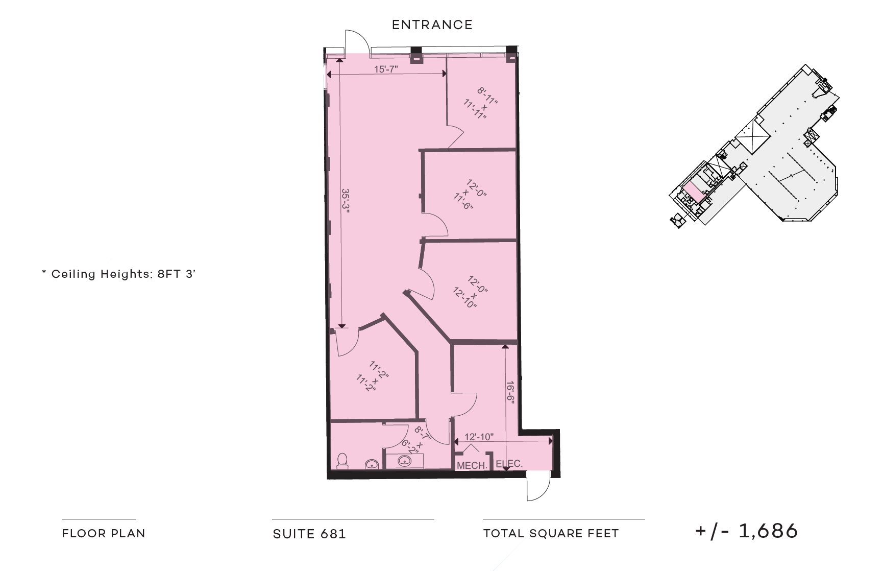 601 Brickell Key Dr, Miami, FL for lease Floor Plan- Image 1 of 1