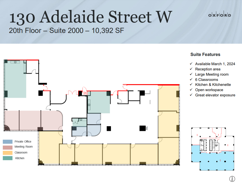 130 Adelaide St W, Toronto, ON for lease Floor Plan- Image 1 of 1