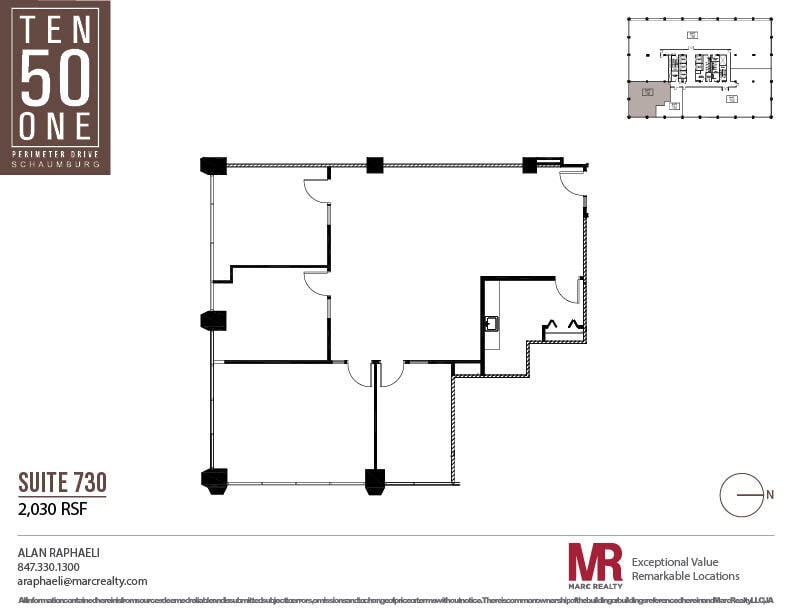 1051 Perimeter Dr, Schaumburg, IL for lease Floor Plan- Image 1 of 6