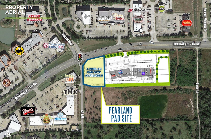 SEC Fm 518 & CR 666, Pearland, TX for lease - Building Photo - Image 1 of 2