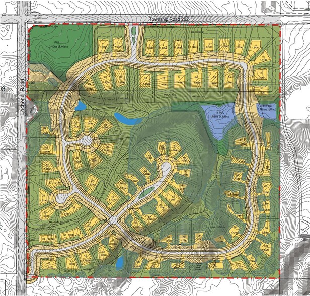 Township Rd 262 & Lochend Rd, Calgary, AB for sale - Aerial - Image 1 of 1