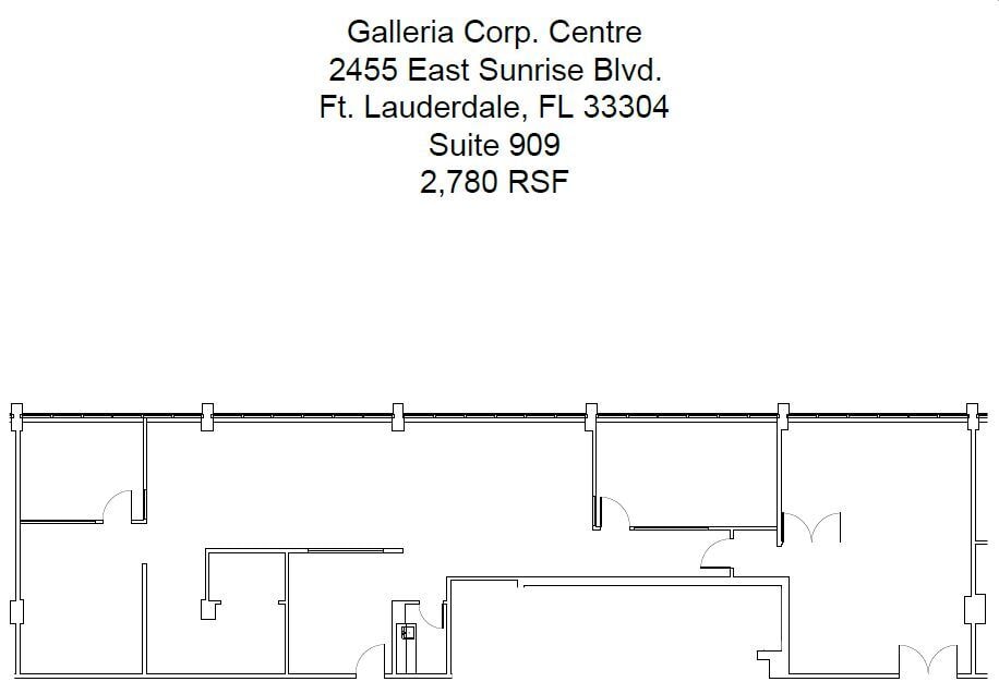 2455 E Sunrise Blvd, Fort Lauderdale, FL 33304 - Unit 909 -  - Floor Plan - Image 1 of 15