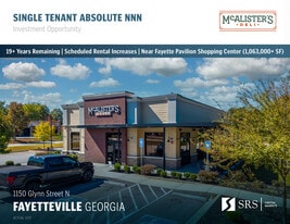 Mcalister's Deli - Fayetteville GA - NNN Property