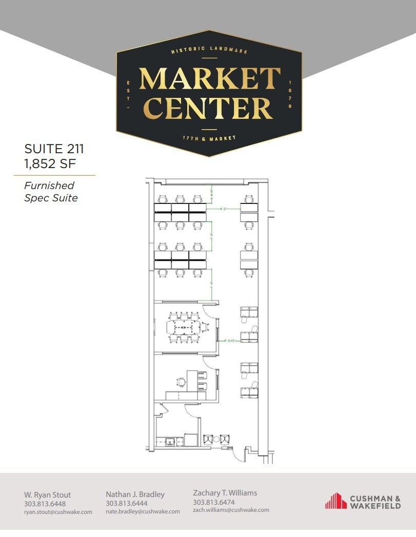 1350 17th St, Denver, CO for lease Floor Plan- Image 1 of 1