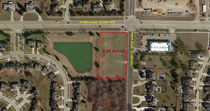 15170 15 Mile Rd, Sterling Heights, MI - AERIAL  map view - Image1