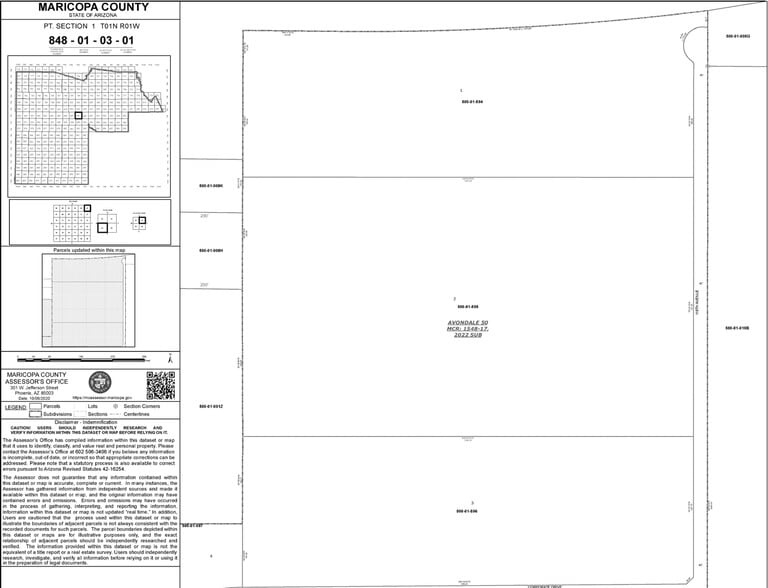 850 N 119th Ave, Avondale, AZ for lease - Plat Map - Image 3 of 7