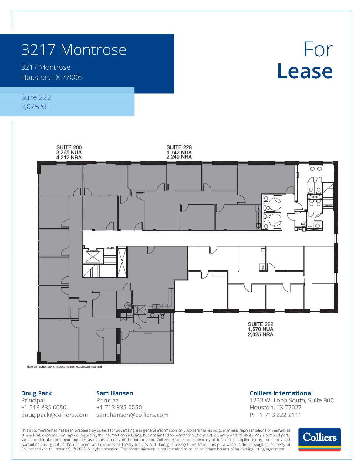 3217 Montrose Blvd, Houston, TX for lease Floor Plan- Image 1 of 1