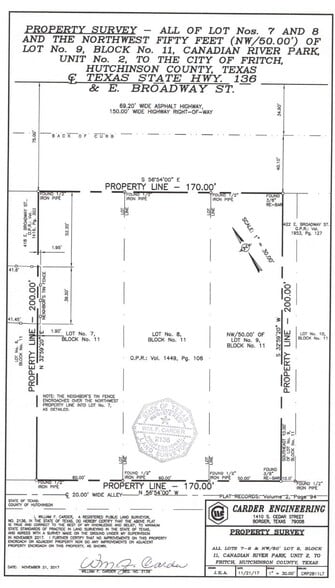 422 E Broadway St, Fritch, TX for sale - Site Plan - Image 1 of 1