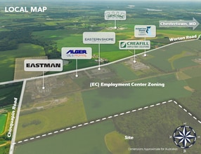 25183 Chinquapin Rd, Worton, MD - AERIAL map view