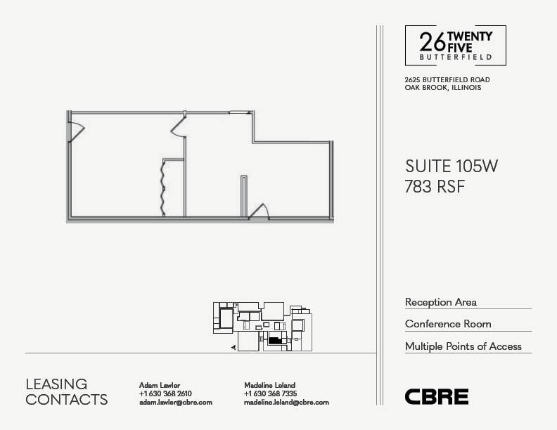 2625 Butterfield Rd, Oak Brook, IL for lease Floor Plan- Image 1 of 1