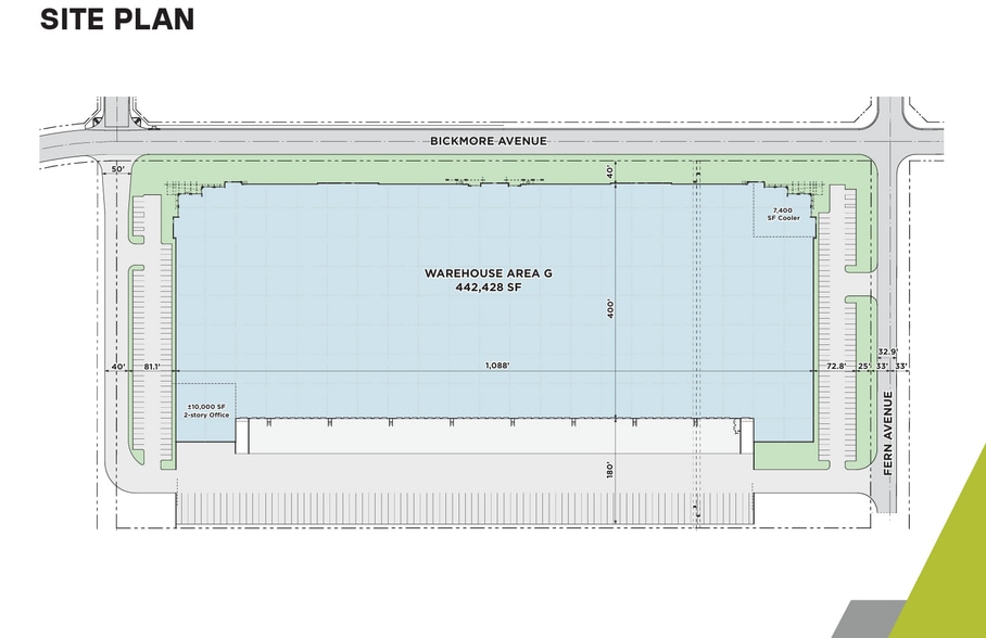6711 Bickmore Ave, Chino, CA for lease - Site Plan - Image 2 of 2