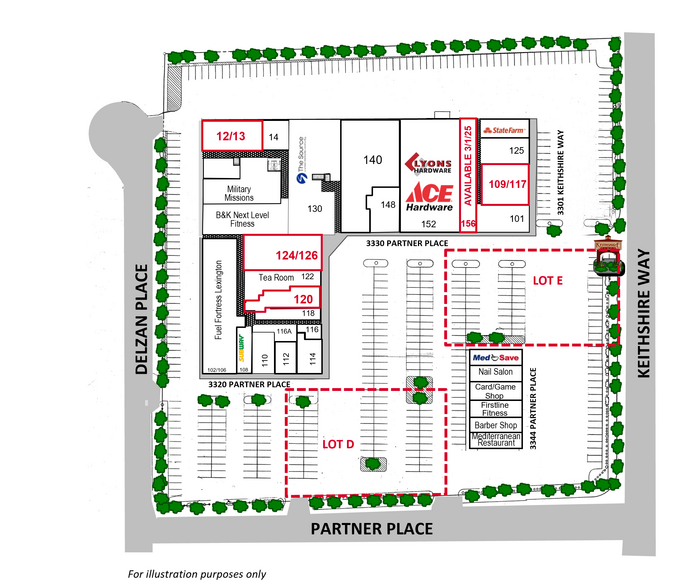 3330 Partner Pl, Lexington, KY for lease - Site Plan - Image 2 of 14