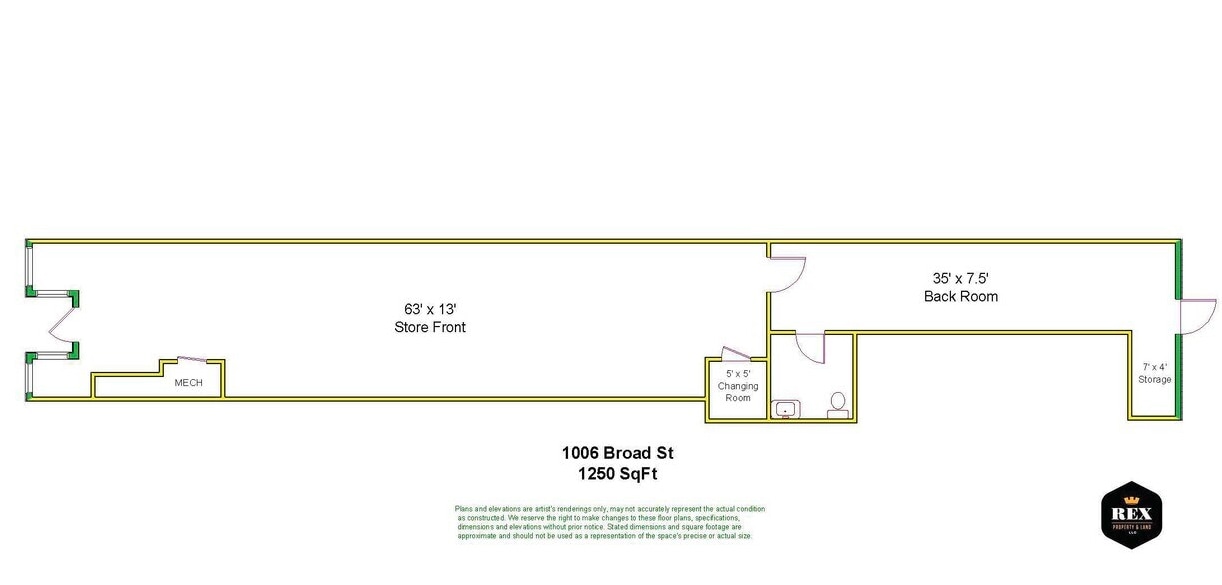 1006 Broad St, Augusta, GA for lease Floor Plan- Image 1 of 1