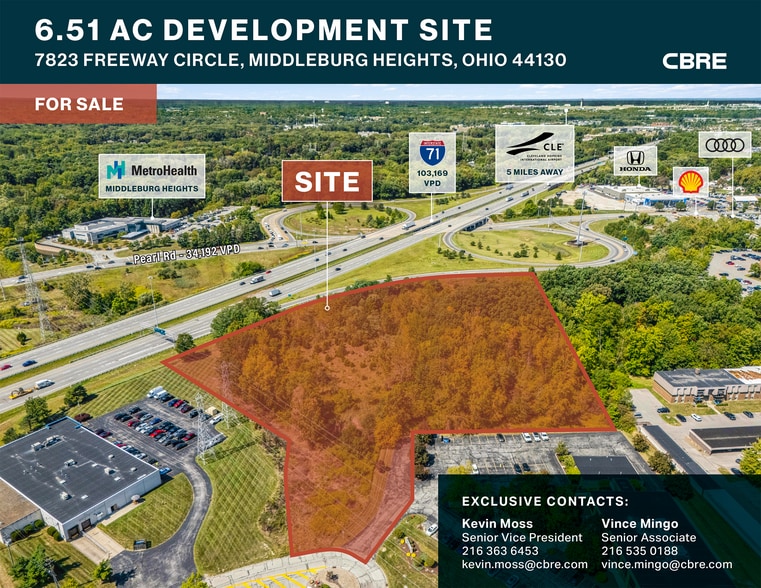 7823 Freeway Cir, Middleburg Heights, OH for sale - Aerial - Image 1 of 3