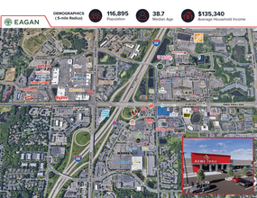 1271 Yankee Doodle Rd, Eagan, MN - aerial  map view