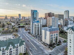 9710 105th St NW, Edmonton, AB - AERIAL  map view