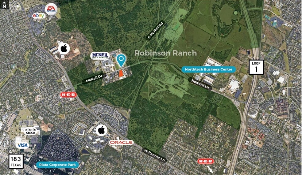 5549 McNeil Dr, Austin, TX for sale - Aerial - Image 3 of 3