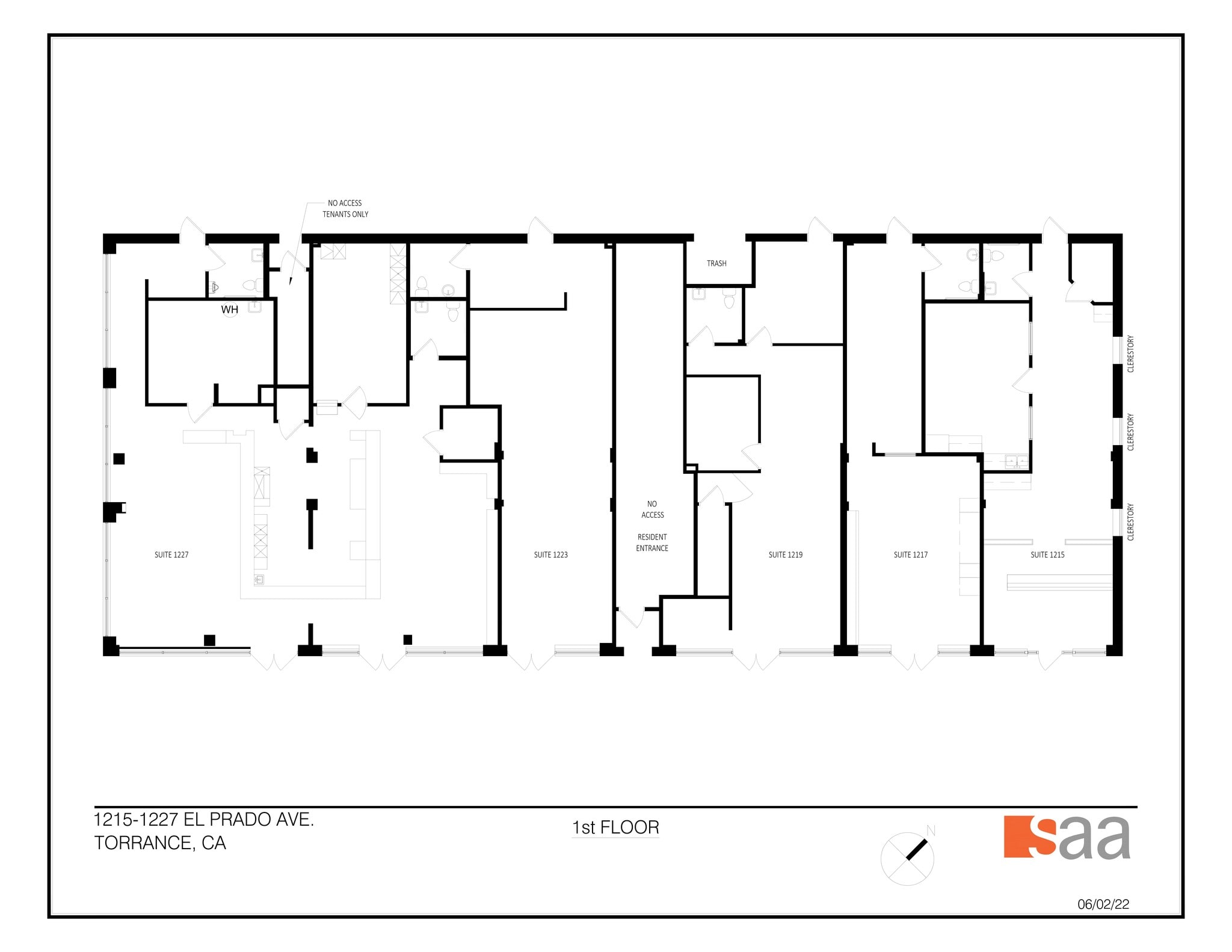 1215-1227 El Prado Ave, Torrance, CA for lease Site Plan- Image 1 of 1