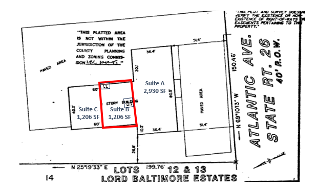 63 Atlantic Ave, Ocean View, DE for lease - Floor Plan - Image 2 of 2