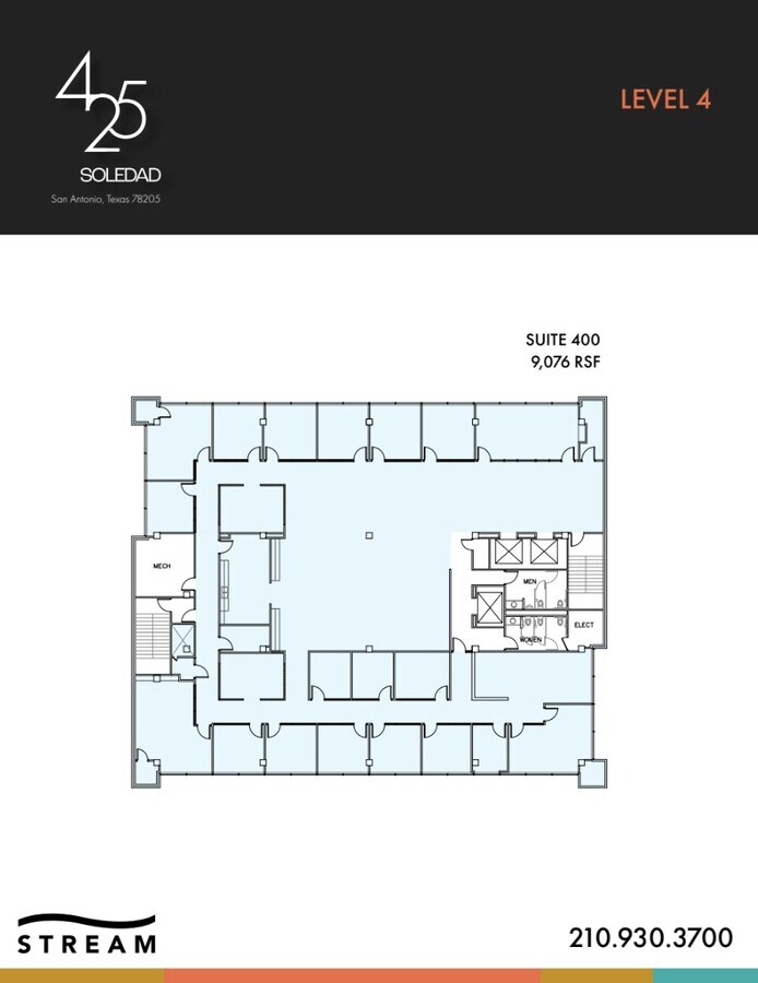 425 Soledad St, San Antonio, TX 78205 - Unit 4 -  - Floor Plan - Image 1 of 1