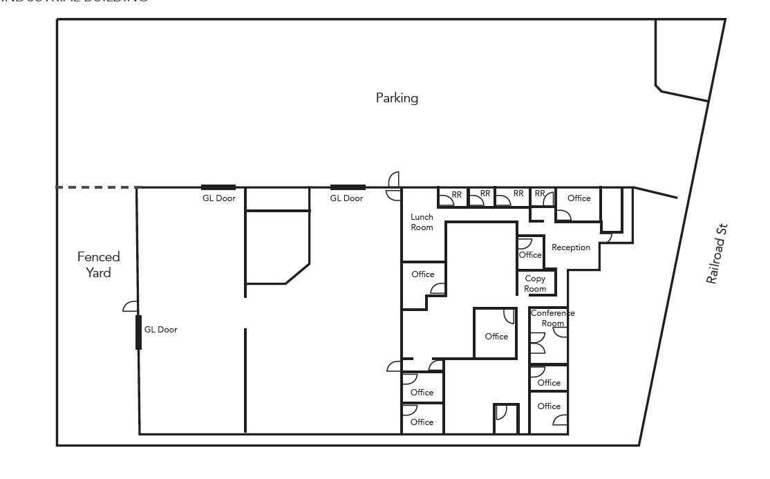 1240 N Railroad St, Corona, CA for lease Floor Plan- Image 1 of 1