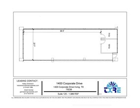1400 Corporate Dr, Irving, TX for lease Floor Plan- Image 1 of 1