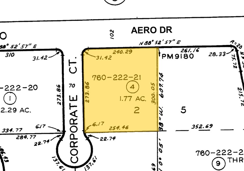 3585 Corporate Ct, San Diego, CA for lease - Plat Map - Image 2 of 5