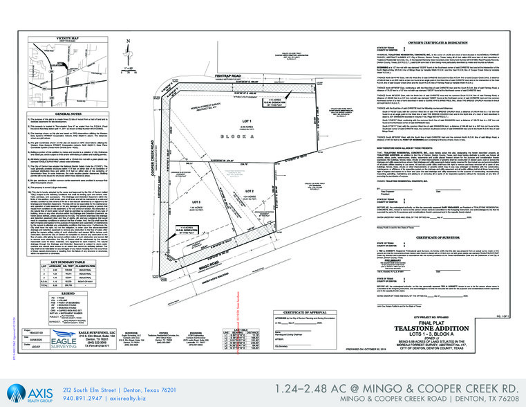 Mingo & Cooper Creek Rd, Denton, TX for sale - Site Plan - Image 3 of 4